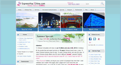 Desktop Screenshot of expressvisa2china.com