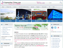 Tablet Screenshot of expressvisa2china.com